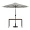 Flash Furniture Faux Teak 30 x 48 Patio Table-Gray Umbrella & Base XU-DG-UH3048-UB19BGY-GG - alternate 7